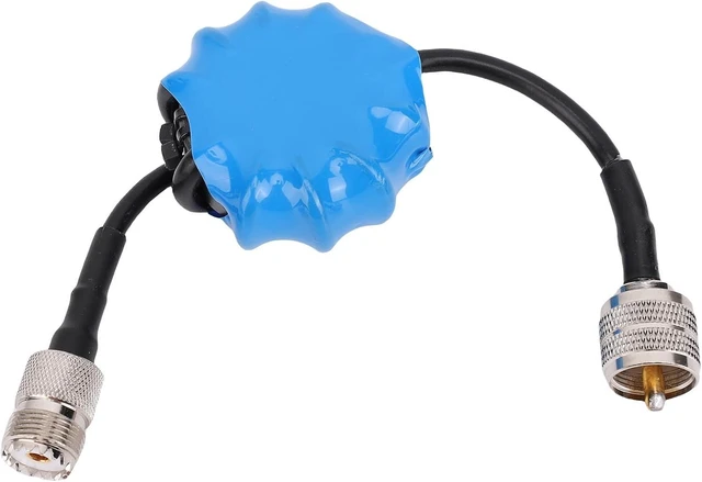 Main image of EM25 Shortwave Choke Balun, 1.8-30MHz RF Noise Filter with PL-259 to SO-239 Connector, 100W PEP Common Mode Choke for Ham Radio Antenna Communication & Field Operations