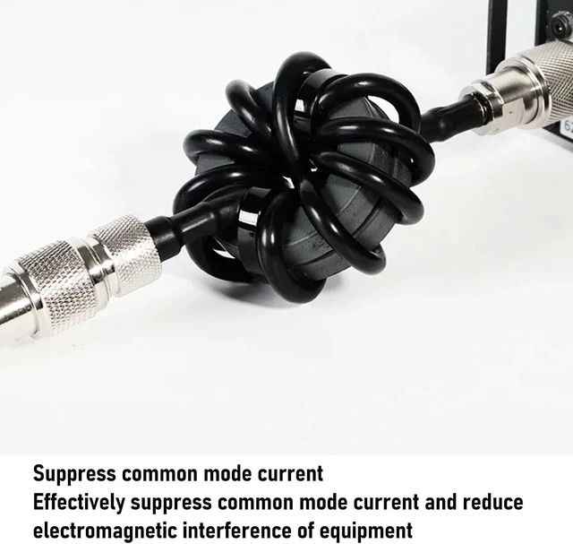 Alt view image 7 of 7 - EM25 Shortwave Choke Balun, 1.8-30MHz RF Noise Filter with PL-259 to SO-239 Connector, 100W PEP Common Mode Choke for Ham Radio Antenna Communication & Field Operations