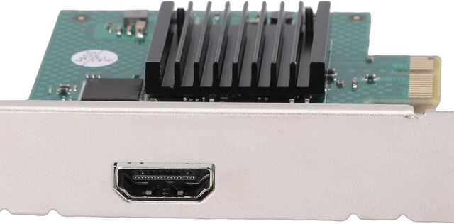 Alt view image 4 of 7 - PCIe x1 Graphics Card, 2D GPU with HDMI Single Port, High Resolution 1920x1440, Wide Temperature -40C to +85C, for Industrial Automation POS Medical