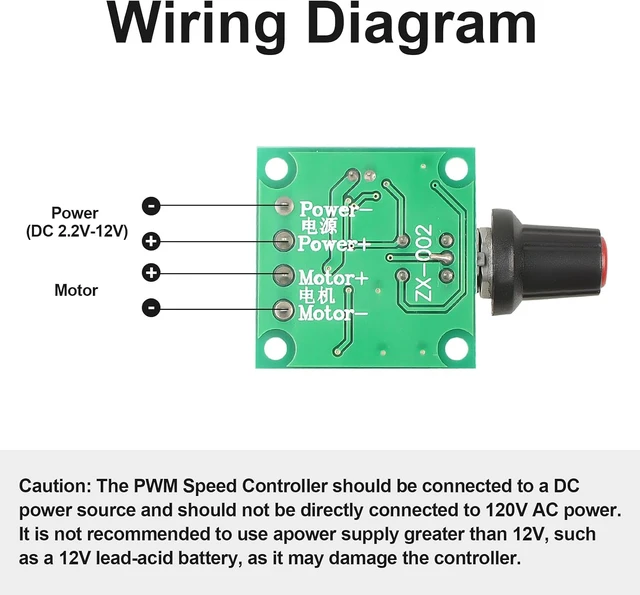 Alt view image 6 of 6 - 10Pack PWM Speed Controller Adjustable Driver Switch Low Voltage DC
Motor Speed Controller, with Speed Control Knob 1.8V 3V 5V 6V 12V 2A 30W