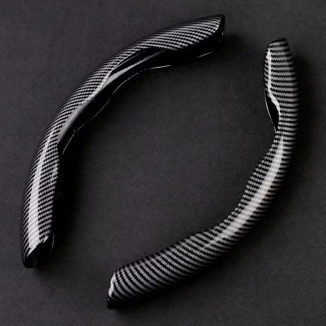 Alt view image 4 of 7 - New Carbon Fiber Steering Wheel Cover Segmented Protective Sleeve, Carbon Fiber Black, Safe and Non-Slip, Suitable for 99% Universal Car Steering Wheel, Durable and Easy to Install