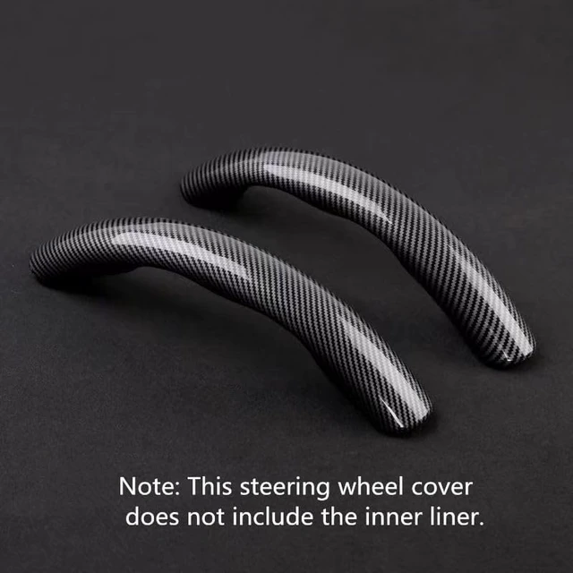 Alt view image 3 of 7 - New Carbon Fiber Steering Wheel Cover Segmented Protective Sleeve, Carbon Fiber Black, Safe and Non-Slip, Suitable for 99% Universal Car Steering Wheel, Durable and Easy to Install