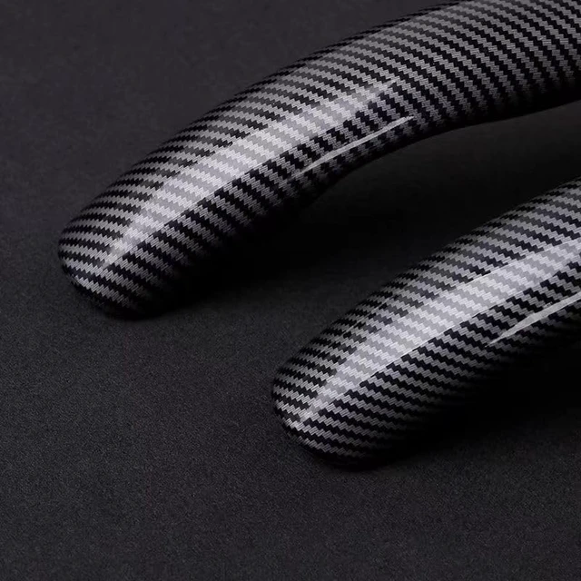 Alt view image 5 of 7 - New Carbon Fiber Steering Wheel Cover Segmented Protective Sleeve, Carbon Fiber Black, Safe and Non-Slip, Suitable for 99% Universal Car Steering Wheel, Durable and Easy to Install