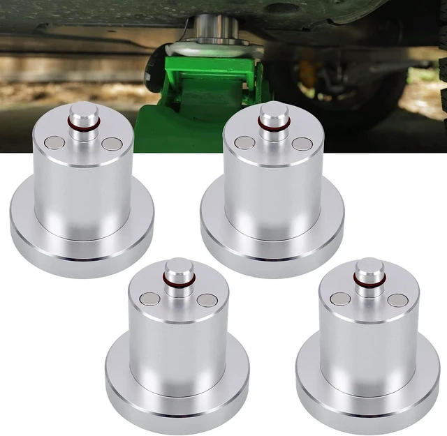 Main image of RULLINE 4Pcs Jack Pad Jack Point Adapter for Rivian R1T/R1S Aluminum
4-pack aluminum magnetic jack lift point adapters Compatible with Rivian R1T/R1S, includes storage case,prevent slipping