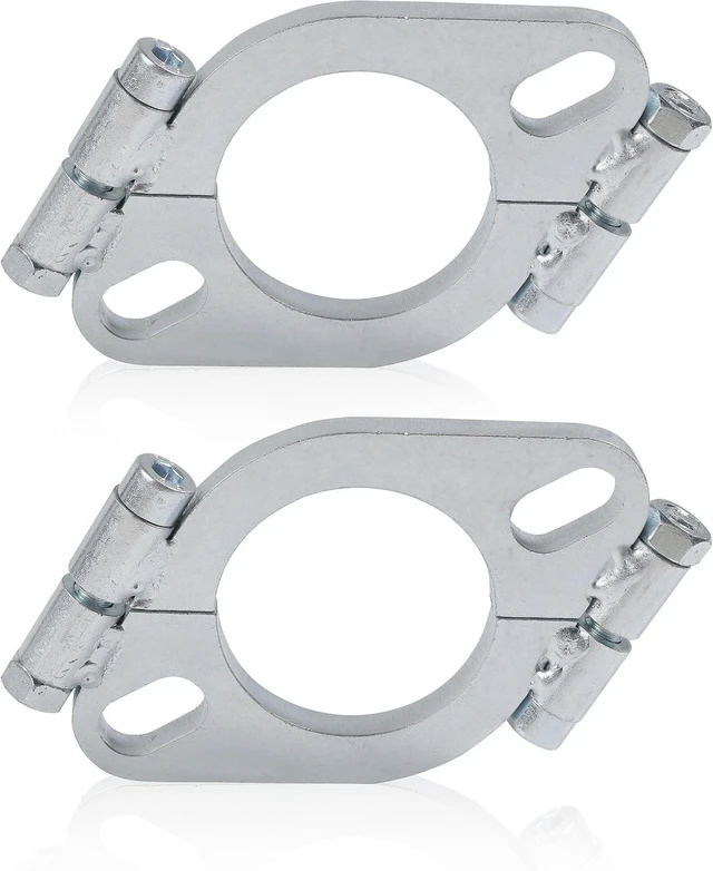 Main image of 2PCS Exhaust Flange Repair Kit,Car Accessories Flange Kit with Nuts and Bolts,Automotive Replacement Exhaust Flanges,Suitable for Retrofitting and Repairing Split Flanges (2.5 inch)
