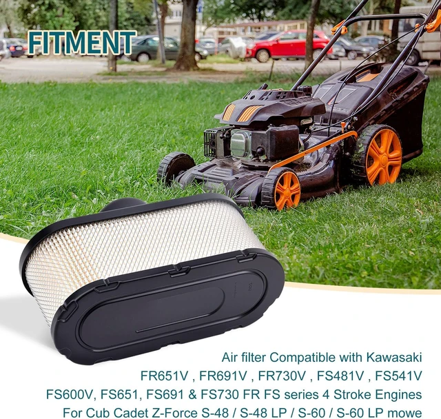 Alt view image 7 of 7 - 11013-0752 Air Filter for Kawasaki FR651V FR691V FR730V FS481V FS541V FS600V FS651 Part-4pcs
