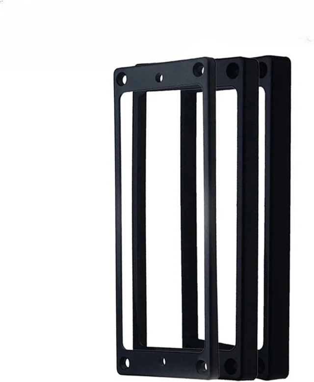 Alt view image 2 of 3 - 5 PCS Electric Guitar Arched Beveled Pickup Ring Black Plastic 8-String Dual Humbucker Mounting Frame Guitar Parts For LP Guitar(3 X 5MM)