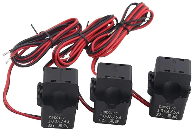Alt view image 3 of 6 - KCT16 Split Core Current Transformer, 100A/5A, Class 0.5 Accuracy, Miniature Open Type CT, 3 Pack (50A 5A)