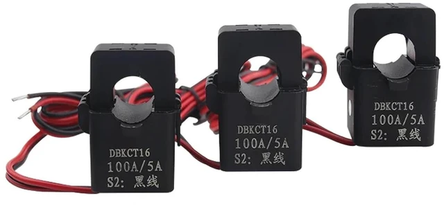 Alt view image 4 of 6 - KCT16 Split Core Current Transformer, 100A/5A, Class 0.5 Accuracy, Miniature Open Type CT, 3 Pack (50A 5A)