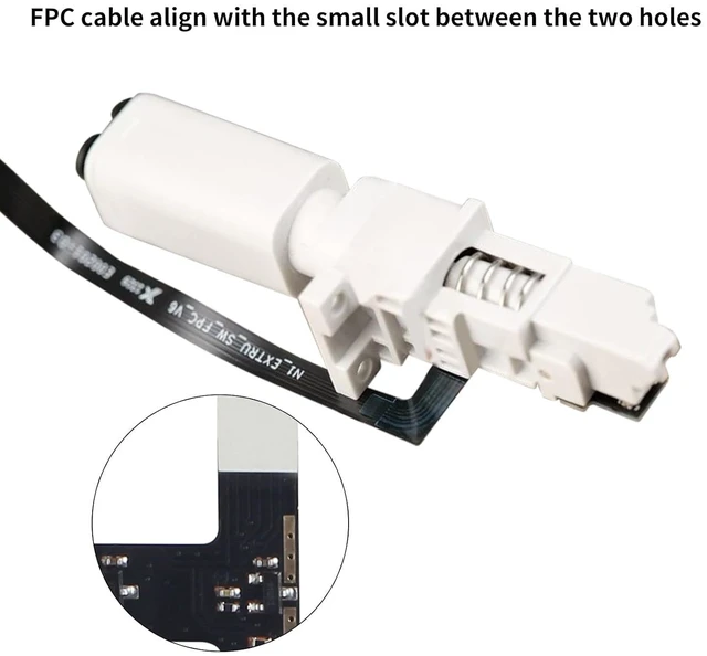 Alt view image 3 of 7 - 3D Printer Accessories A1/ A1 Mini Feed Hall Board: Filament Sensor Replacement with Ribbon FPC Cable for Detecting Supply Status of Consumables in Hotend Extruder