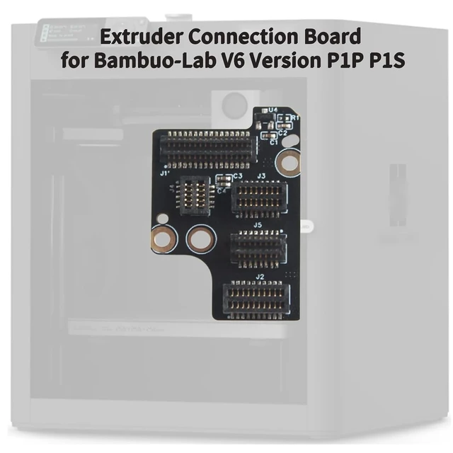 Alt view image 5 of 6 - Extruder Interface Board for Bambu-Lab P1P/P1S
PCB Adapter Transfer Tool Head Auxiliary Plate, Ensure Precision Printing 3D Printer Accessories
