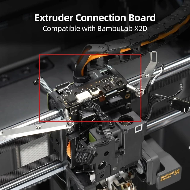 Alt view image 3 of 7 - Tool-Head Interface Board Replacement Compatible with BambuLab X2D: Extruder Connection Circuit Board, Ensured Precision Printing 3D Printer Accessories