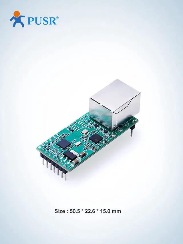 Alt view image 2 of 6 - (Price for 4 Pcs) PUSR Serial to RJ45 Module UART TTL to Ethernet TCPIP Converter Support DHCP and DNS USR-TCP232-T2