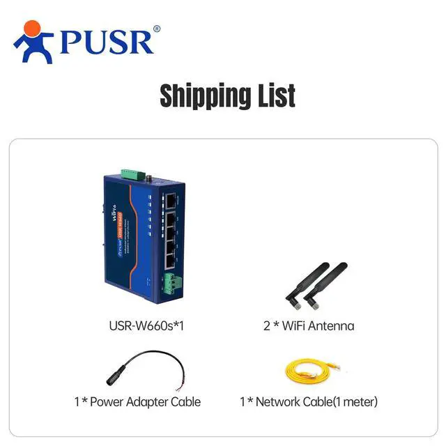 Alt view image 6 of 7 - Dual Band WiFi 6 Wireless Client 5*Gigabit Port 1*CAN Port Edge Computing Gateway CANBus to Ethernet CANFD RS485 RS232 to WiFi USR-W660S