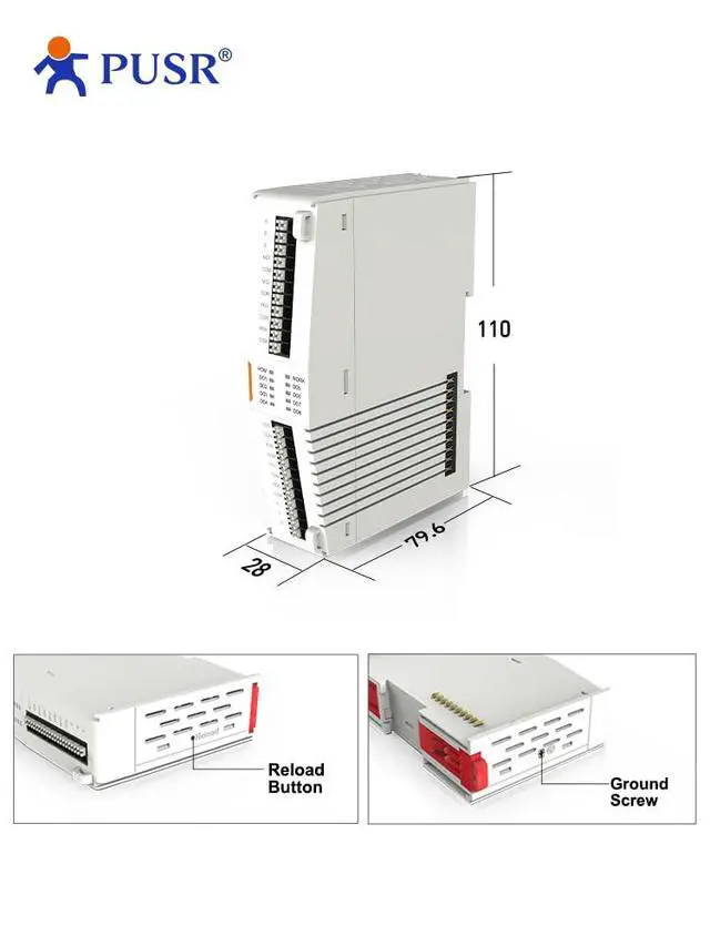 Alt view image 4 of 6 - PUSR 8*DO Extender IO Controller Extendable Remote IO Module Support Modbus RTU Hardware Watchdog USR-IO0080