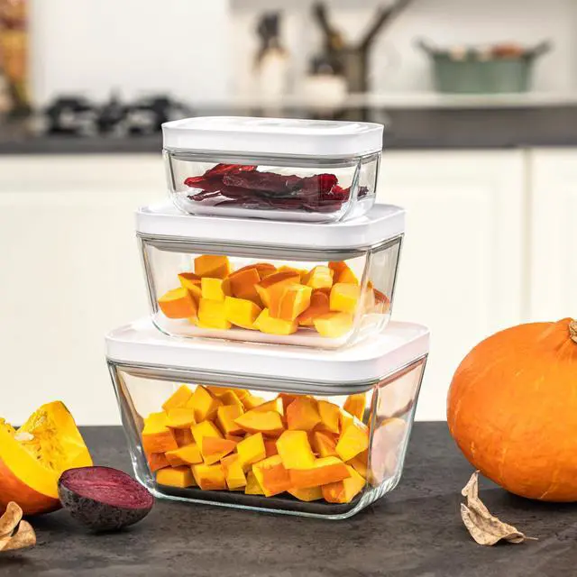 Alt view image 5 of 7 - ZWILLING Fresh & Save 3-pc Glass Food Storage Container, Meal Prep Container- Assorted Sizes