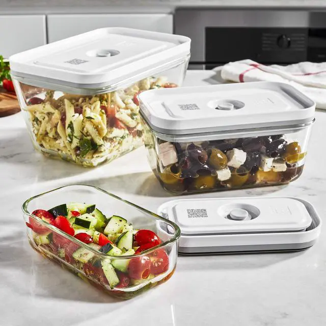 Alt view image 6 of 7 - ZWILLING Fresh & Save 3-pc Glass Food Storage Container, Meal Prep Container- Assorted Sizes