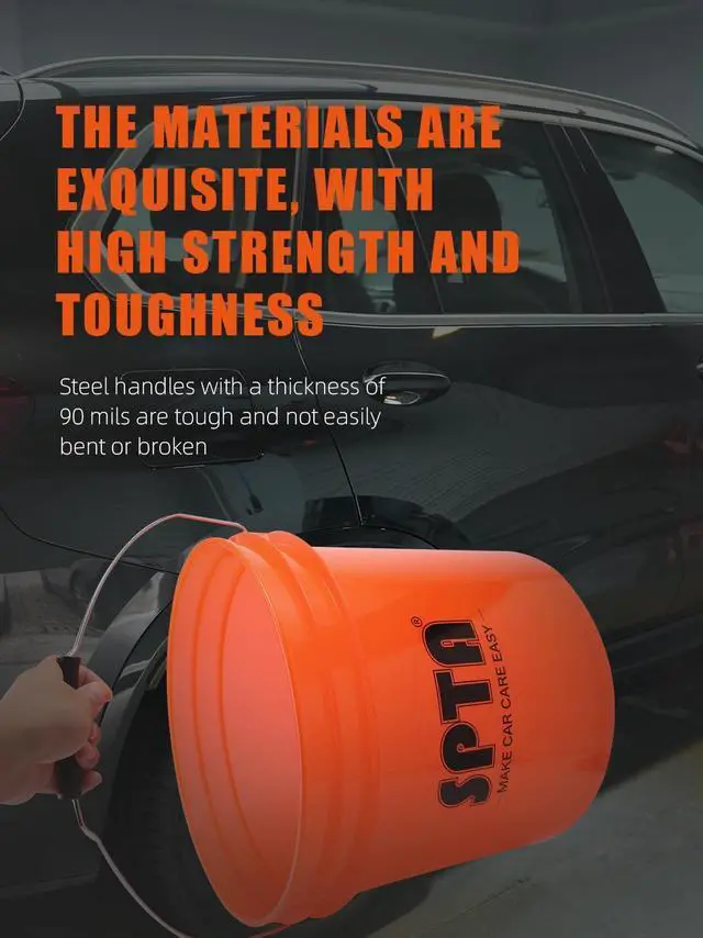 Alt view image 5 of 7 - SPTA 29Pcs Car Wash Bucket Set, 15L Scratch Free Detailing Bucket with Car Wash Filter, Wash Mitt Sponge Towels Tire Detailing Brush Set, Exterior Interior Car Detailing Set, Complete Car Care Tools