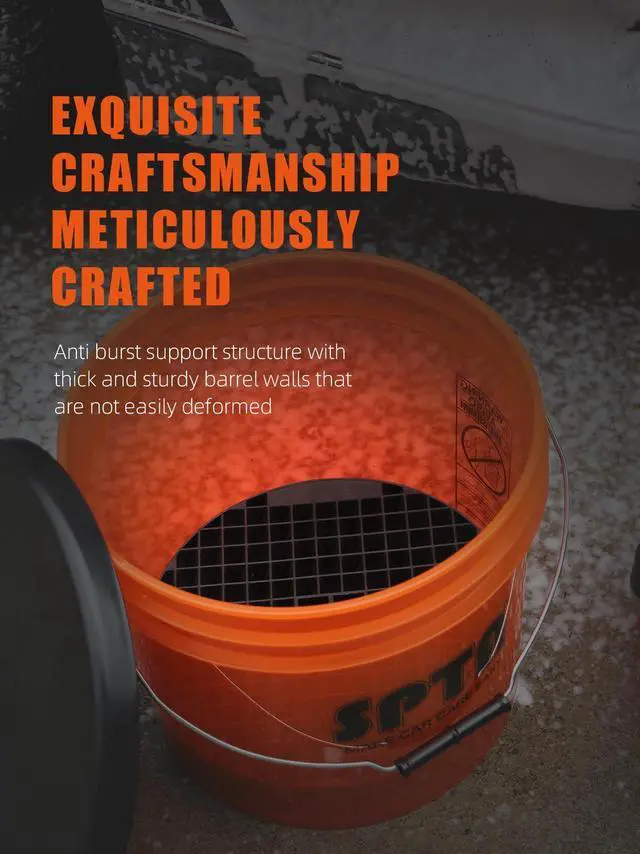 Alt view image 4 of 7 - SPTA 29Pcs Car Wash Bucket Set, 15L Scratch Free Detailing Bucket with Car Wash Filter, Wash Mitt Sponge Towels Tire Detailing Brush Set, Exterior Interior Car Detailing Set, Complete Car Care Tools