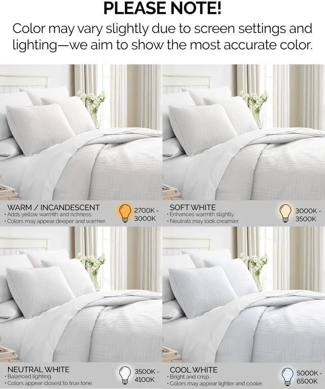 Alt view image 4 of 7 - Southshore Fine Living, Inc. King Quilt Bedding Set with Shams, Coverlet Quilt King Size Bedspread, Luxury Bedding, Bed Spread for Kings/California Kings, Lightweight Quilted Coverlet, White Quilts