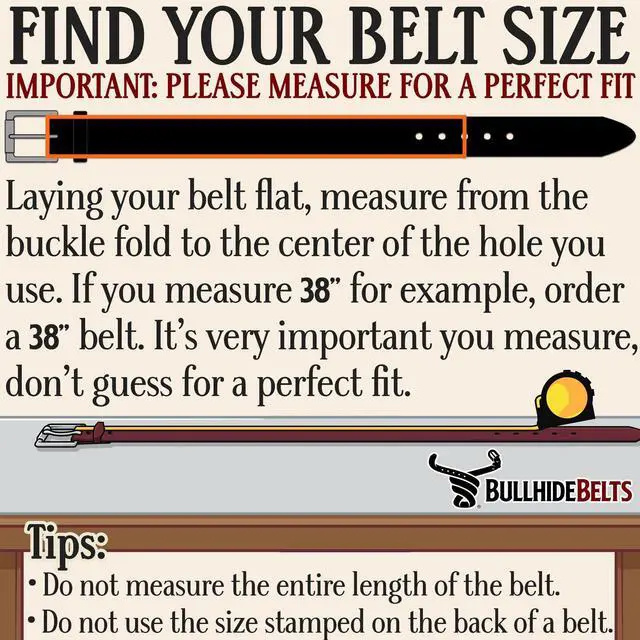Alt view image 5 of 6 - Bullhide Belts Mens Leather Belt for Work, Casual, Dress, 1.50" Wide, Brown, 40"
