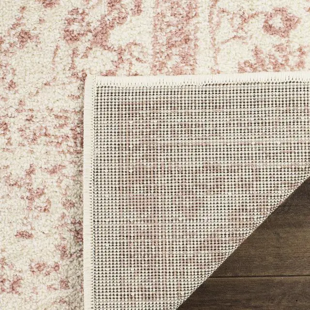 Alt view image 5 of 6 - SAFAVIEH Adirondack Collection Area Rug - 5'1" x 7'6", Ivory & Rose, Distressed Vintage Floral Design, Non-Shedding & Easy to Clean, Ideal for Living Room, Bedroom, Dining Space (ADR109H)