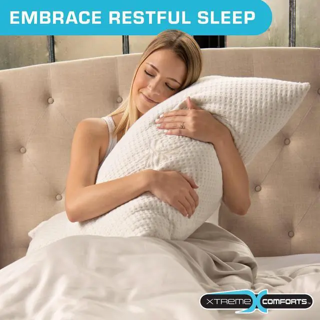 Alt view image 7 of 7 - Xtreme Comforts GREENGUARD Certified Standard Bed Memory Foam Pillows (2 Pack) | Slim Cooling Pillow for Sleeping on Side, Back & Stomach - Firm and Soft Bed Pillows - USA Made