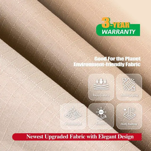 Alt view image 3 of 7 - F&J Outdoors Patio Chair Covers Waterproof Outdoor Deep Seat Chair Cover, 35" W x 39" D x 36" H, 2Pack