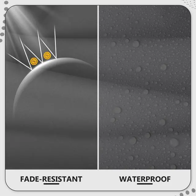 Alt view image 5 of 7 - Cethytirko 14 Piece Outdoor Patio Waterproof Cushion Covers, Fits 6-Seat Wicker Rattan Sectional Couch Chair Furniture Cover Replacement Set - Fade-Resistant Patio Cushion Covers with Zipper