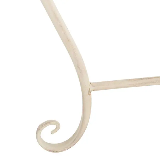 Alt view image 4 of 5 - SAFAVIEH Outdoor - Abia Iron Tree Bench - Distressed White Iron Metal - Vintage Scrollwork Garden Design - Ideal for Patio, Deck, Porch, Garden, 17" Seat Height (PAT5018A)