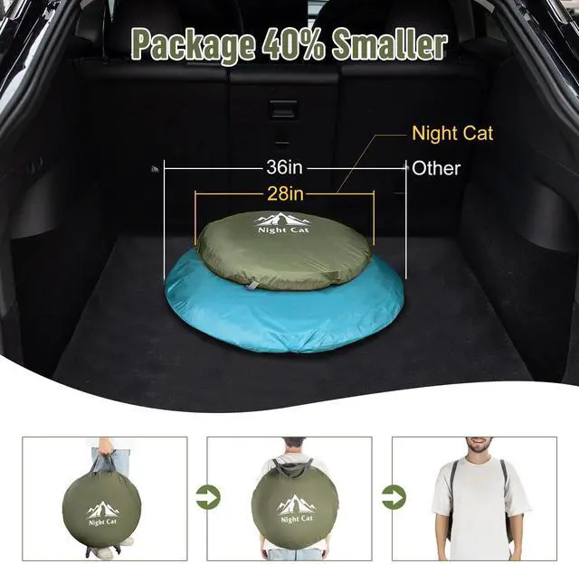 Alt view image 3 of 6 - Night Cat Pop-up Camping Tent: 2 Person Tent Waterproof Instant Easy Setup Family Tent