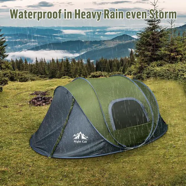 Alt view image 5 of 6 - Night Cat Pop-up Camping Tent: 2 Person Tent Waterproof Instant Easy Setup Family Tent