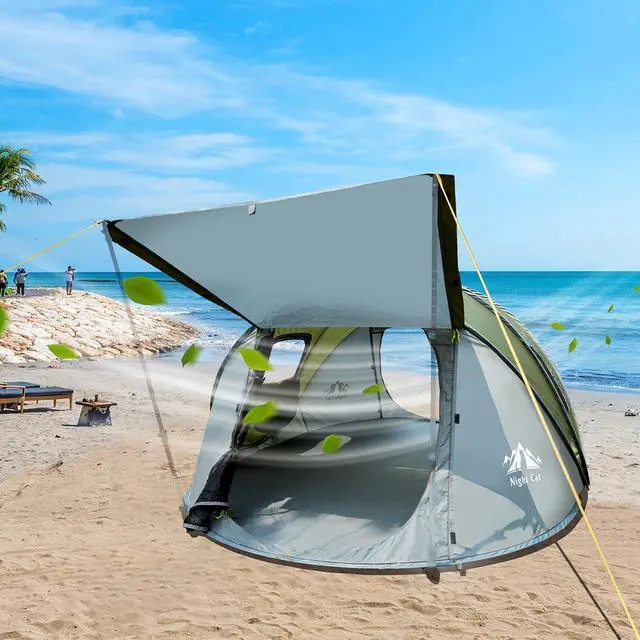 Alt view image 6 of 6 - Night Cat Pop-up Camping Tent: 2 Person Tent Waterproof Instant Easy Setup Family Tent