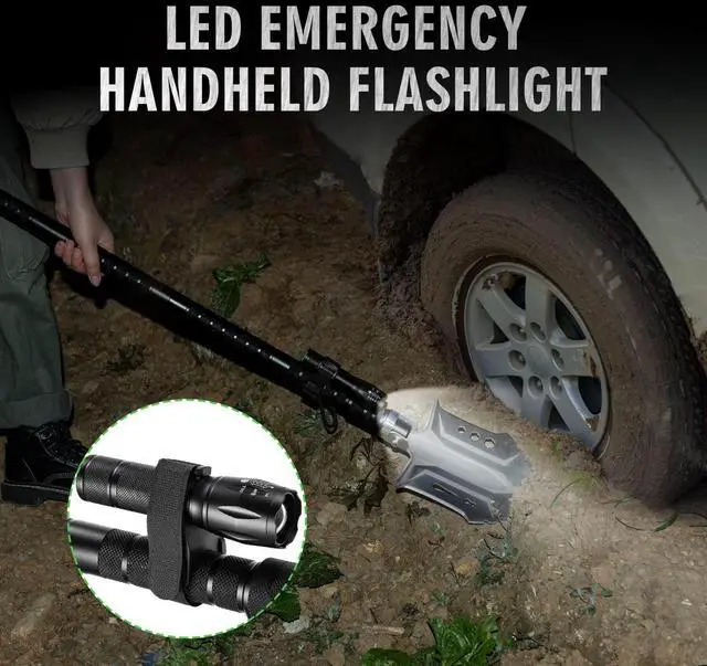 Alt view image 3 of 7 - Camping Shovel Axe Outdoor Survival Shovel Set with High Carbon Steel Camping Gear for Men Outdoor Caming Hiking Backpacking Emergency