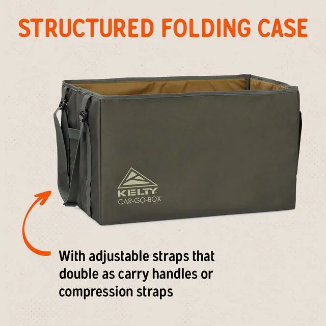 Alt view image 3 of 7 - Kelty CARGO Box Camping, Tailgating, Travel Organization Kit, Large Structured Tote + 3 Individual Pods Storage for Trucks, Vans, SUVs Cars Color Coded Packing Cubes, Rugged + Water Resistant 45L