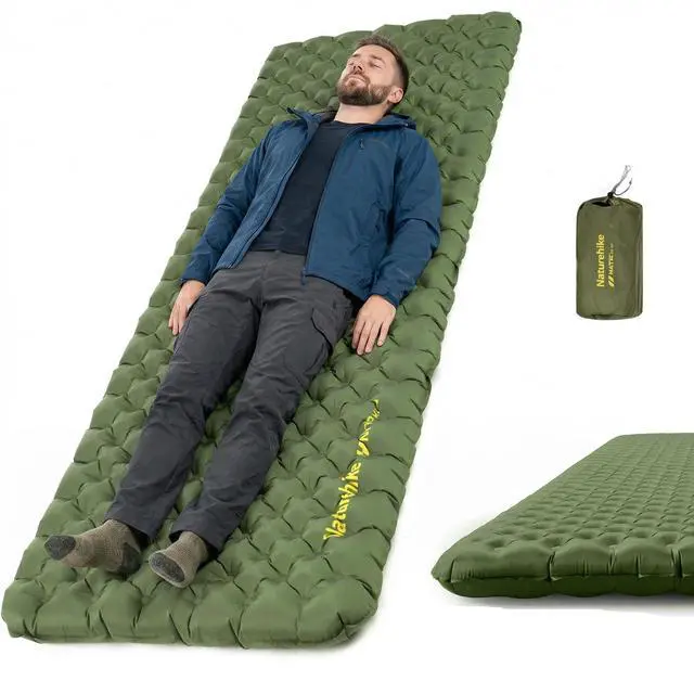 Main image of Naturehike 27oz Ultralight Sleeping Pad, Insulated Inflatable Sleeping Pad 4.6R, Lightweight Sleeping Mat for Camping, Hiking, Backpacking, with Air Pump Sack