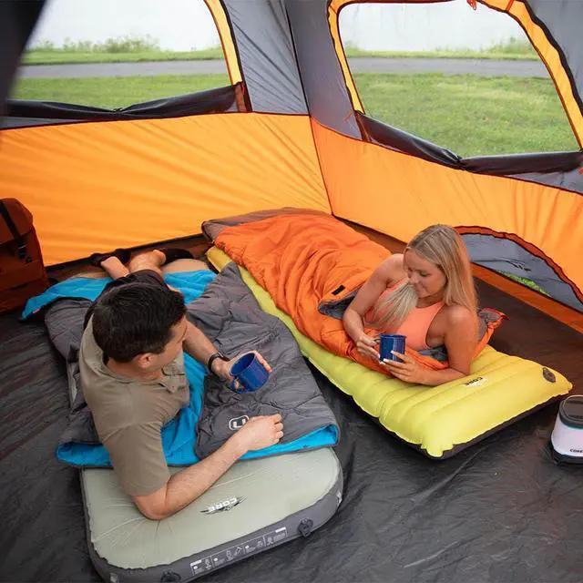 Alt view image 4 of 6 - CORE Regular Self Inflating Camping Bed | Perfect Blow Up Mattress for Travel Car Camping & Outdoor Use | Air & Foam Filled Inflatable Sleeping Pad for Adults