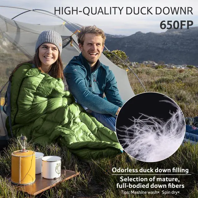 Alt view image 4 of 7 - Naturehike Ultralight Backpacking RDS Down Sleeping Bag for Adults, 650 Fill Power Sleeping Bag for 42/52, 20oz Compact Lightweight Sleeping Bags for Hiking Camping 3 Seasons