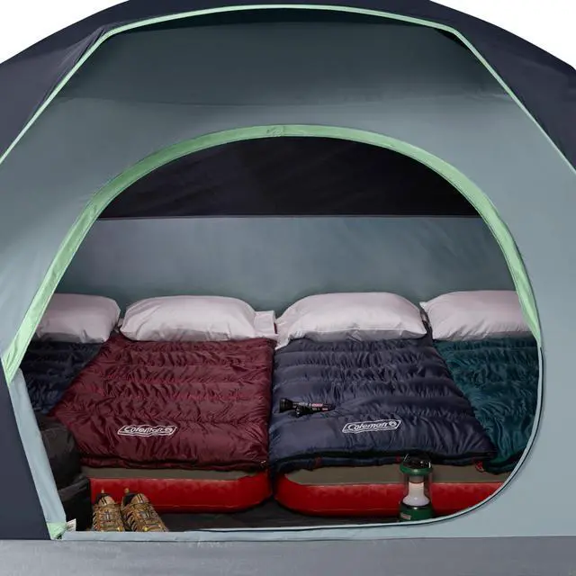 Alt view image 4 of 4 - Coleman Skydome Camping Tent with 5 Minute Setup, 2/4/6/8 Person Weatherproof Tent with Rainfly & Carry Bag, 20% More Headroom Than Traditional Canopies