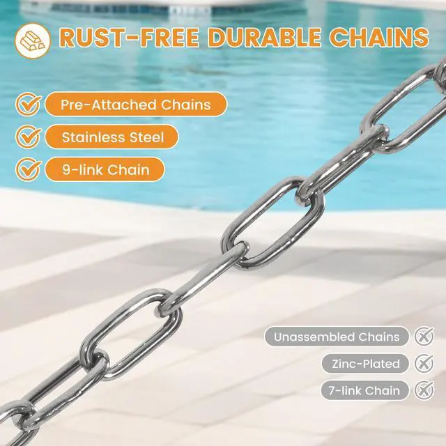 Alt view image 7 of 7 - Lazy Daze Hammocks 10.5 FT Double 2 Person Caribbean Rope Hammock, Hand Woven Polyester Hammock with Spreader Bars, for Outside Outdoor Backyard Patio Poolside, 450 LBS Capacity, Rainbow