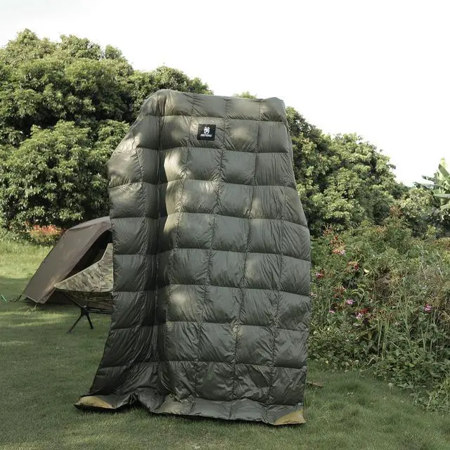 Alt view image 7 of 7 - ONETIGRIS Down Camping Blanket 2 Person -Warm, Lightweight, Packable, Puffy Outdoor Travelling Blanket for Cold Weather Backpacking Hiking Stadium Gardening Beach Picnic Quilt