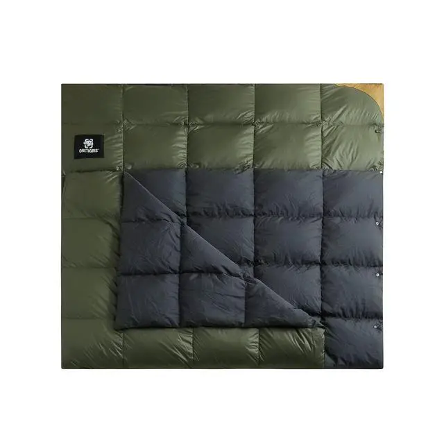 Alt view image 2 of 7 - ONETIGRIS Down Camping Blanket 2 Person -Warm, Lightweight, Packable, Puffy Outdoor Travelling Blanket for Cold Weather Backpacking Hiking Stadium Gardening Beach Picnic Quilt