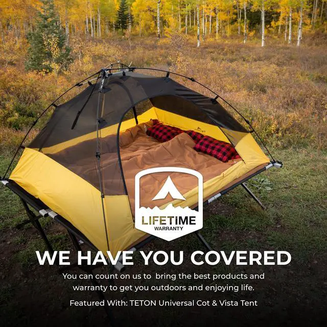 Alt view image 6 of 7 - Teton 0F Degree Deer Hunter Sleeping Bag. Warm and Comfortable Camping Sleeping Bags, Teton Tough Canvas Shell for Camping, Hunting, and Cold Weather, Brown