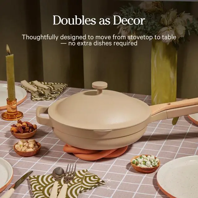 Alt view image 7 of 7 - Our Place Always Pan 2.0 | 10.5" Ceramic Pan with Modular Lid, Steamer Basket & Spatula | Patented 10-in-1 Nonstick, Non-Toxic Cookware Made Without PFAS | Induction & Oven-Safe up to 450°F | Steam