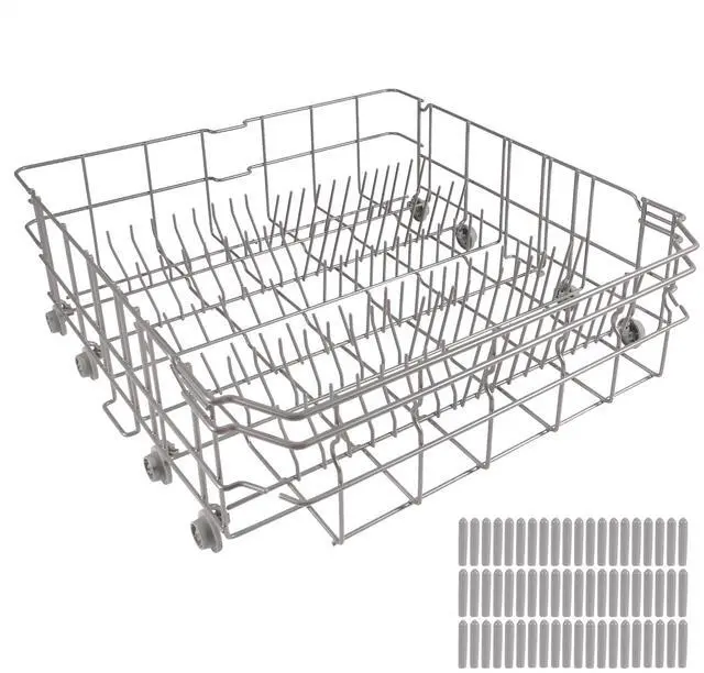 Main image of DD82-01384A Lower Rack Compatible with Samsung Dishwasher Models DW80R2031US, DW80M2020US, DW80N3030US, DW80N3030UB, DW80N3030UW, DW80R2031UG, DW80R2031UW. Fits DD81-02295A (22.5''D x 20.5''W x 7''H)