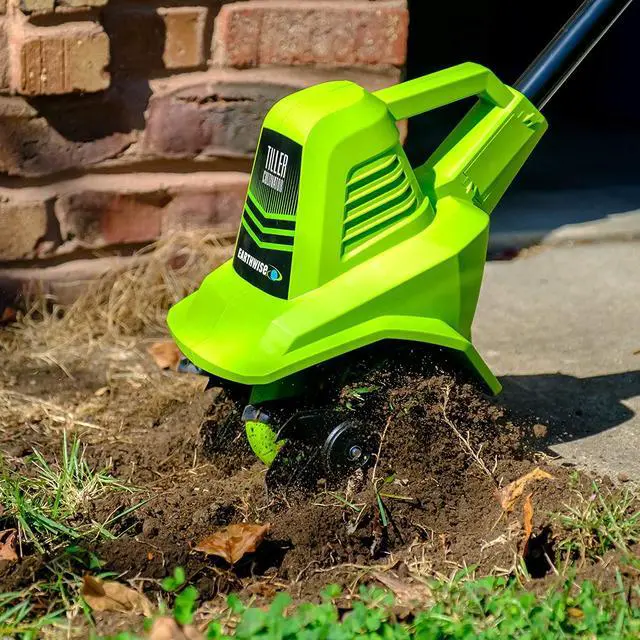 Alt view image 3 of 7 - Earthwise Power Tools by ALM TC70020IT 20-Volt 7.5-Inch Cordless Electric Garden Tiller Cultivator, (2AH Battery & Fast Charger Included), Green