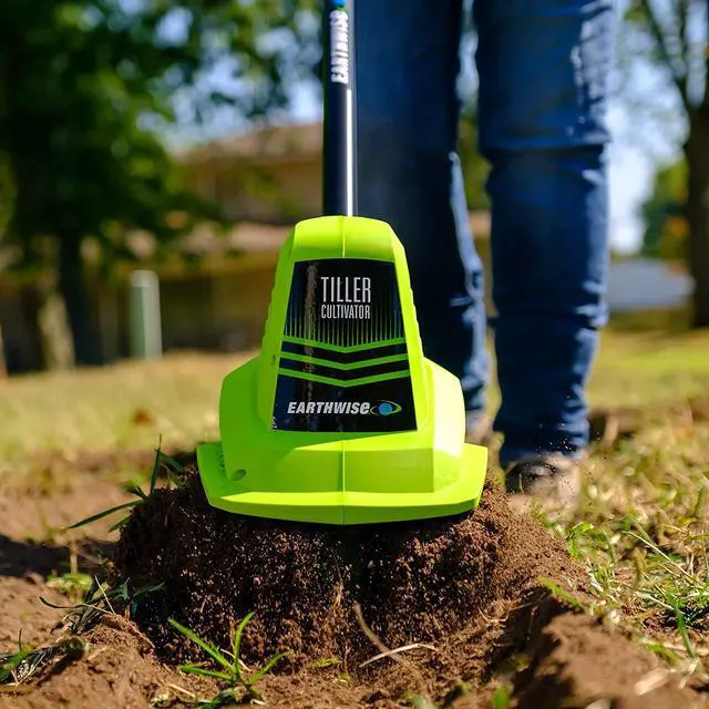 Alt view image 4 of 7 - Earthwise Power Tools by ALM TC70020IT 20-Volt 7.5-Inch Cordless Electric Garden Tiller Cultivator, (2AH Battery & Fast Charger Included), Green