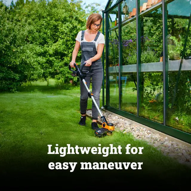 Alt view image 3 of 6 - WORX Cordless String Trimmer & Lawn Edger, 12" Electric Weed Wacker with Command Feed, 20V Weed Eater with 5.5 LBS, 2 Batteries & Charger Included, WG163