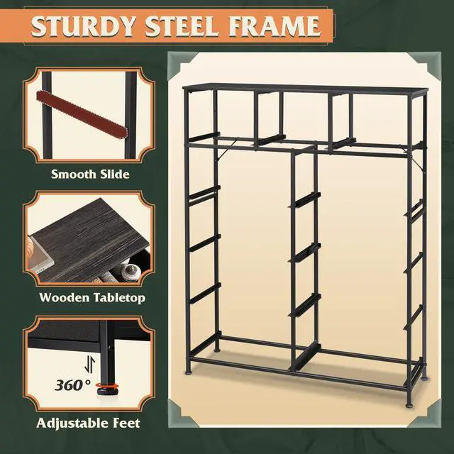 Alt view image 6 of 7 - WLIVE Tall Dresser for Bedroom, Fabric Dressers Storage Tower, Dresser & Chest of Drawers Organizer Unit with 11 Drawers, Storage Cabinet, Hallway, Closets, Steel Frame, Wood Top, Charcoal Black
