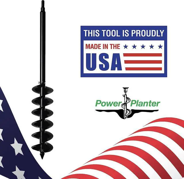 Alt view image 4 of 4 - Power Planter Auger Drill Bit Extension, 5" x 28" with 1/2" Non-Slip Hex Drive, Garden Auger for Planting 5 and 6 Potted Plants, Garden Digging Tool for Dirt, Clay, Soil and Sand